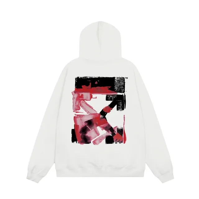 Off-White Hoodie Abstract Print