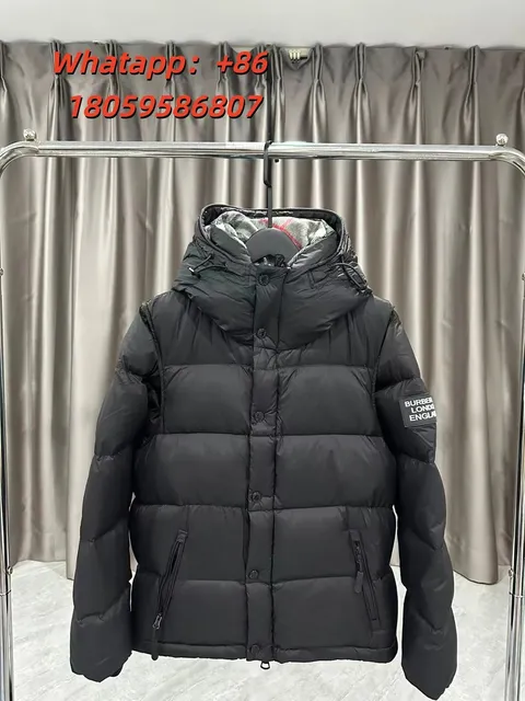 B家可拆卸羽绒服黑色