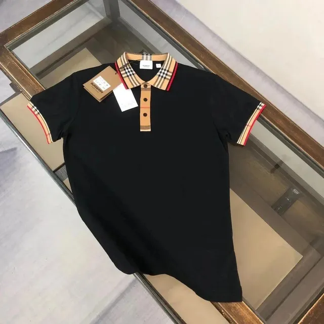 Burberry Polo Shirt Checkered Trim