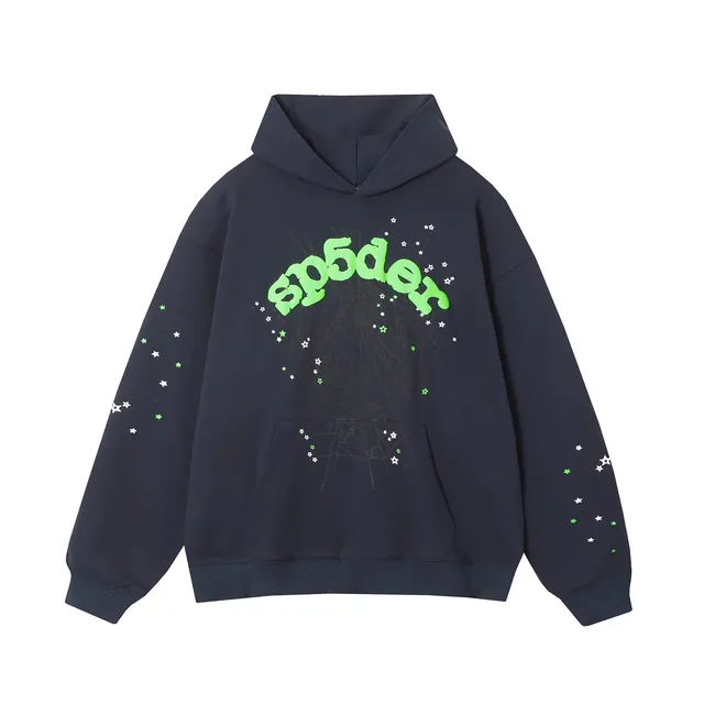 Sp5der Hoodie Spider Web Print