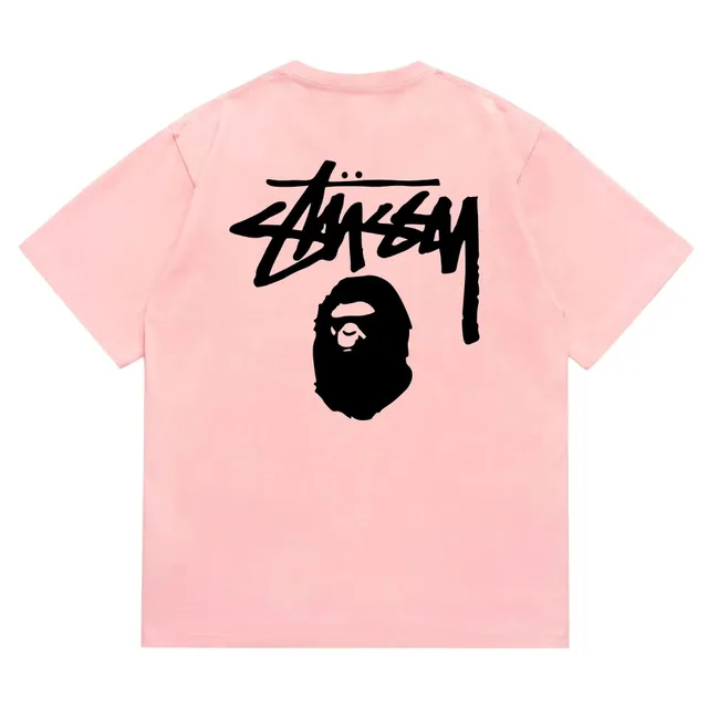 Stüssy Graphic T-Shirt Bape x Stussy