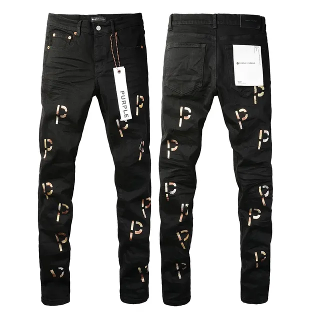 Purple Brand Logo Print Jeans
