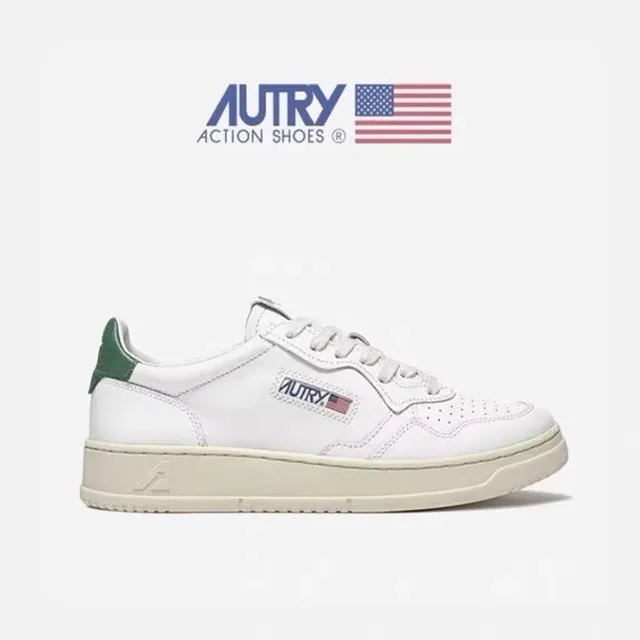 Autry Action Shoes White Green