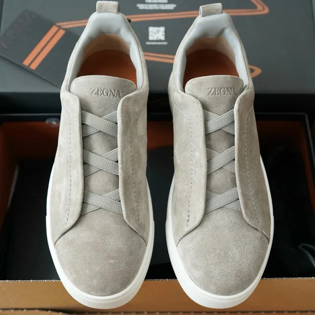 Zegna Sneaker Suede Laceless