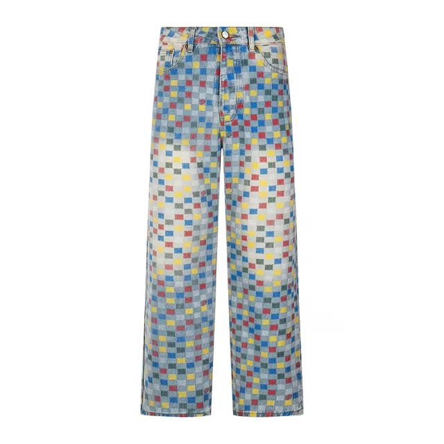 Louis Vuitton Checkered Jeans Multicolor Damier