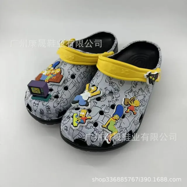 Crocs Classic Clog The Simpsons Print with Charms