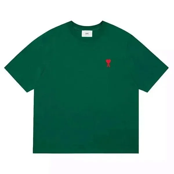 Amiri Cotton Tee Embroidered Heart