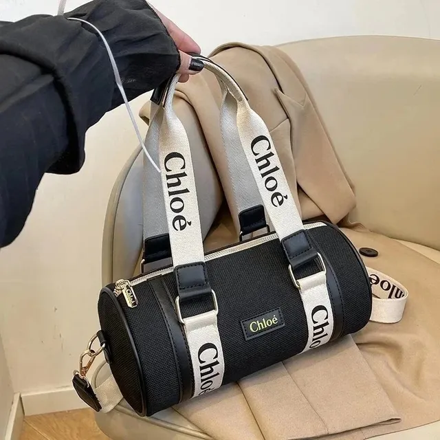 Chloé Drew Barrel Bag Logo Strap