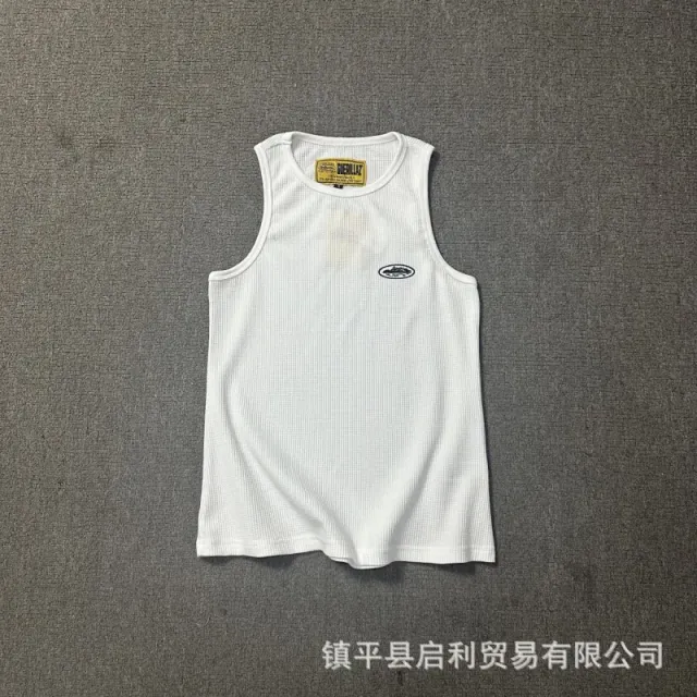 Diesel Ribbed Tank Top Logo Patch
