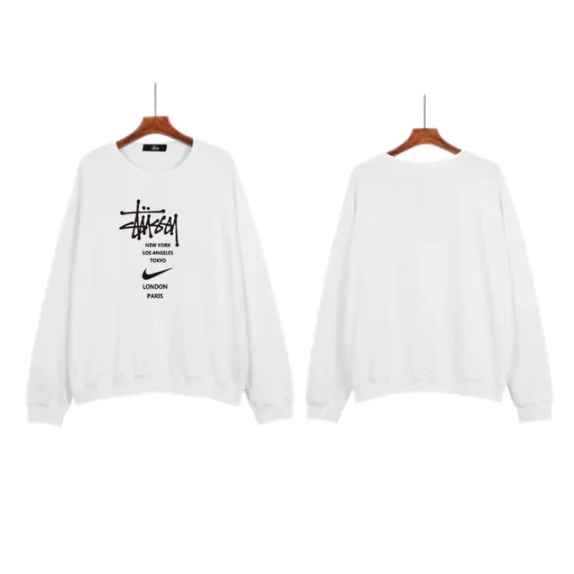 Stüssy × Nike Crewneck Sweatshirt World Cities Print