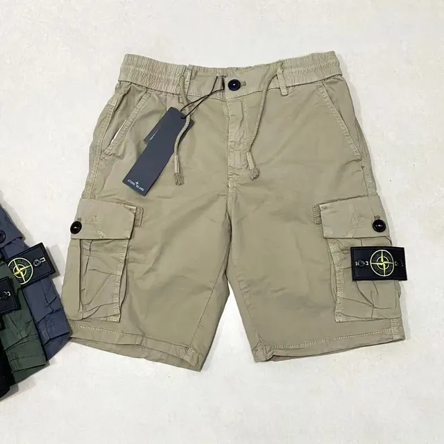 Stone Island Cargo Shorts with Compass Patch