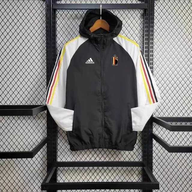 Adidas Belgium National Team Windbreaker Black/White/Red/Yellow
