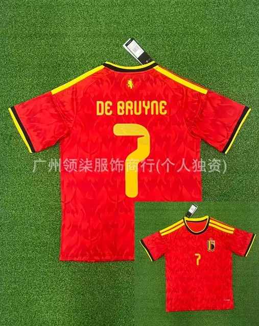 Belgium National Team Home Jersey De Bruyne #7