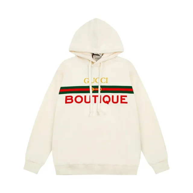 Gucci Boutique Hoodie Web Stripe Logo
