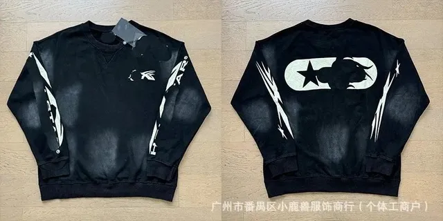 2019黑色圆领卫衣