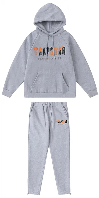 Hoodie and Joggers Set TRAPSTAR Logo Print