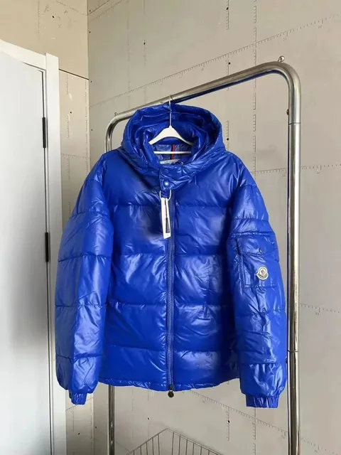 Moncler Maya Puffer Jacket Glossy Royal Blue