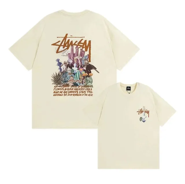 Stüssy Graphic Tee Desert Cactus Print