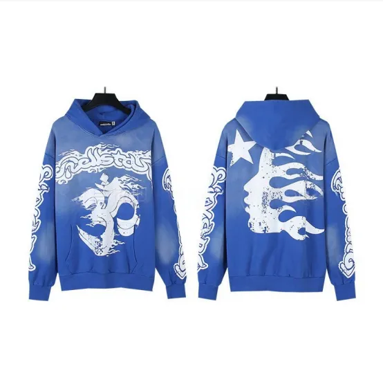 Hellstar Hoodie Om Symbol Print