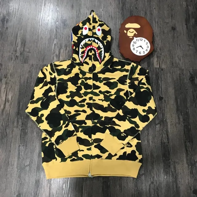 BAPE Shark Full Zip Hoodie 1st Camo