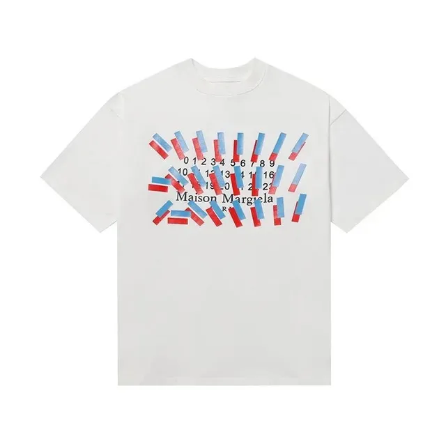 Maison Margiela T-Shirt Painted Numbers Print
