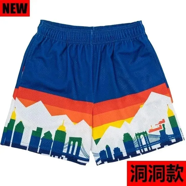 MLB Mesh Shorts Cityscape Print