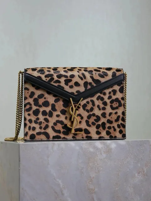 Saint Laurent Niki Leopard Calf Hair