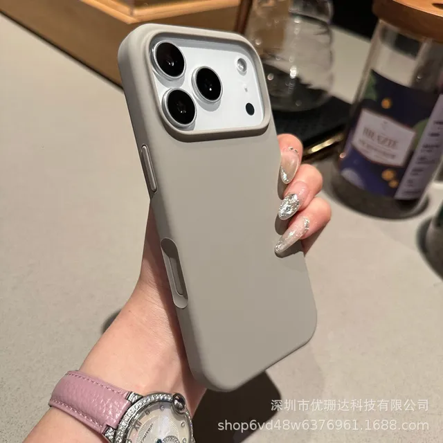 Titanium gray packaging box with label