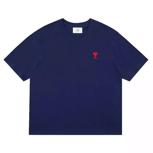 AMI Paris Cotton T-Shirt Heart Logo