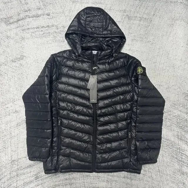 Stone Island Hooded Puffer Jacket Quilted Nylon