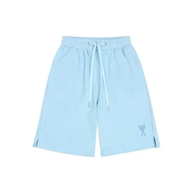 Amiri Logo Shorts Light Blue