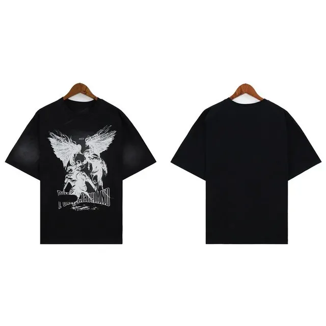 Dior Graphic T-Shirt Winged Angel Print