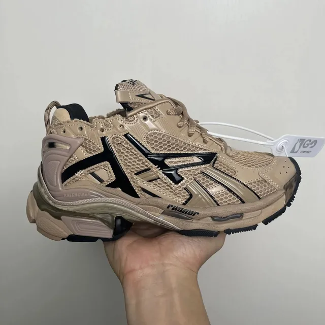 Balenciaga × Asics Triple S Beige Black
