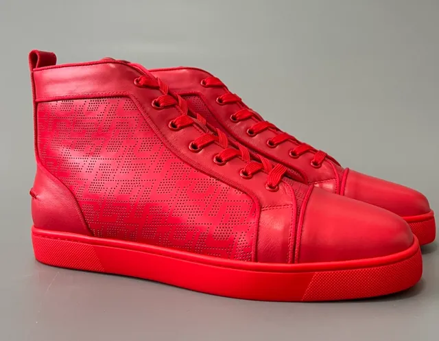Christian Louboutin Louis Junior Monogram Perforated