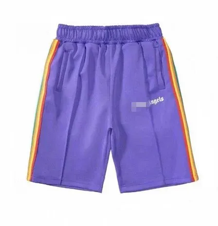 Palm Angels Track Shorts Rainbow Stripe
