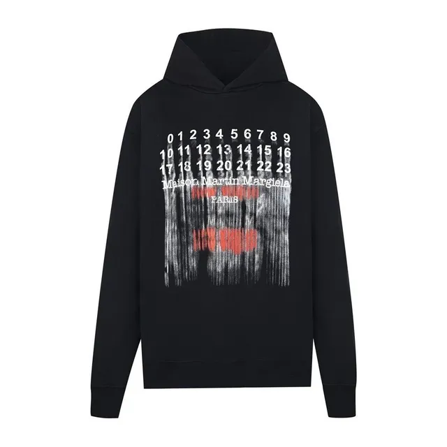 Maison Margiela Hooded Sweatshirt Barcode Print