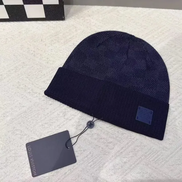 Louis Vuitton Knit Beanie Monogram Patch