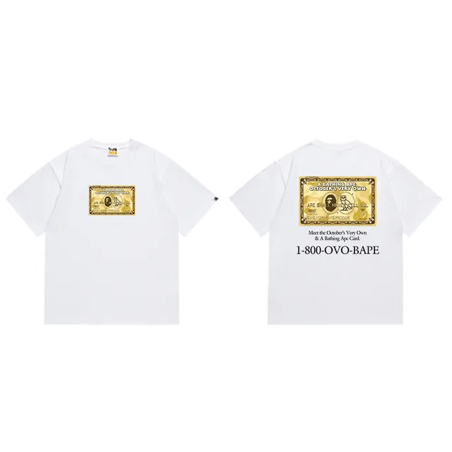 BAPE T-Shirt October's Very Own Credit Card Print