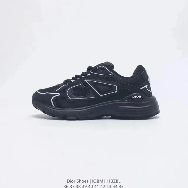 Dior B22 Black White Outline