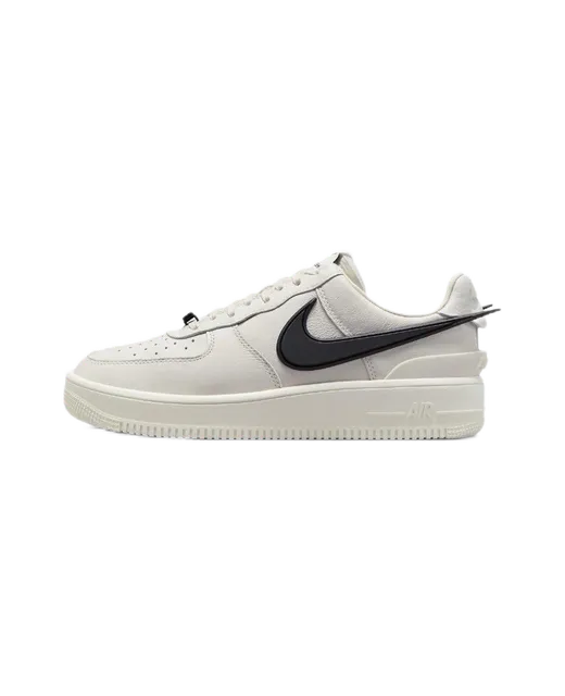 Nike Air Force 1 Low Triple White with Black Swoosh