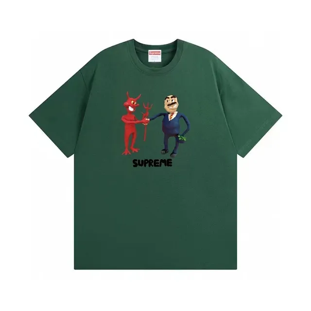 Supreme T-Shirt Devil and Businessman Graphic