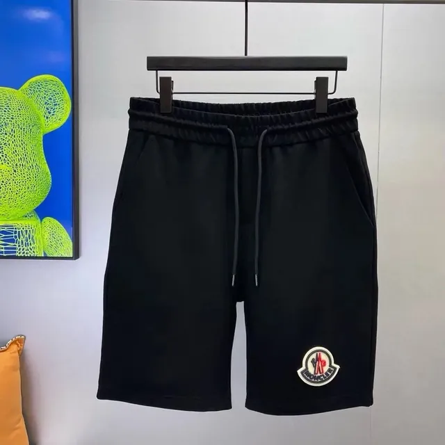 Moncler Logo Patch Shorts Black with Logo Patch