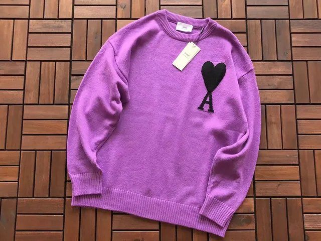 AMI Paris Knit Sweater Heart A Logo