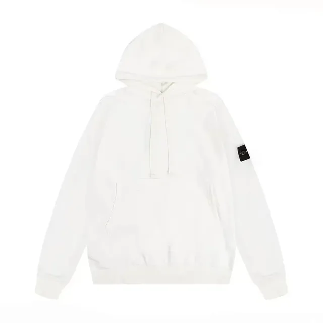 Stone Island Hooded Sweatshirt Logo Patch