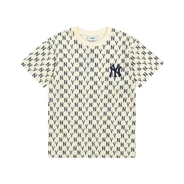 MLB NY Yankees Logo Tee All-Over Print