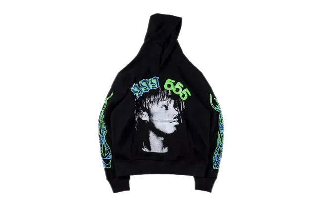 Sp5der × 999 Club Hoodie 999 555 Graphic
