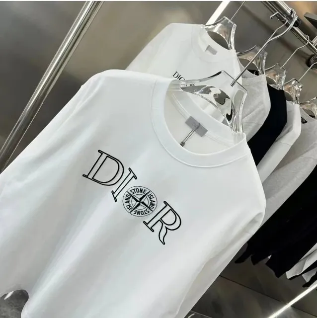 Dior T-Shirt Stone Island Logo Print