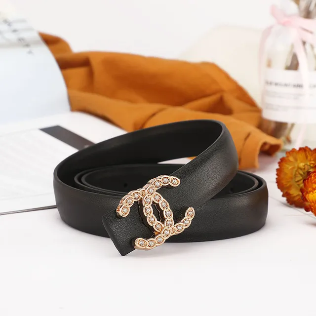 Chanel CC Logo Belt Crystal-Embellished