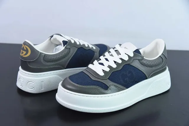 Gucci GG Marmont Sneaker Navy Grey White