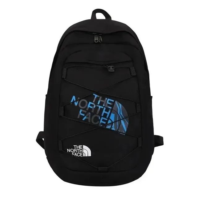 The North Face Backpack Black with Blue Logo